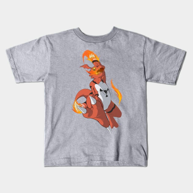 Blazing Creation Kids T-Shirt by KaisLair